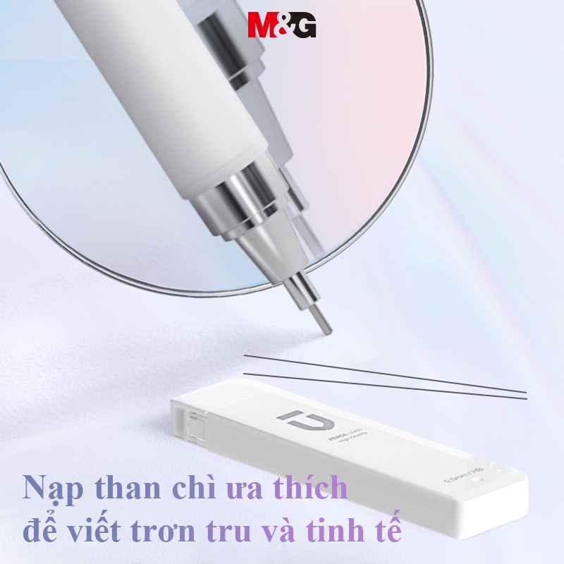 M&G Bộ Bút Chì Kim (Bút Chì Bấm + Ruột Chì + Gôm Tẩy)  HB 0.5mm/0.7mm