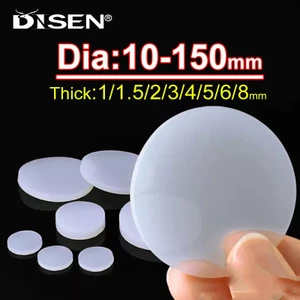 1 / 2 / 4 / 5 Cái Trắng Chắc Chắn Tròn Cao Su Silicon Miếng Lót Đường Kính 10mm-100mm