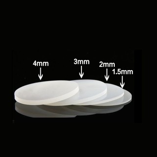 1 / 2 / 4 / 5 Cái Trắng Chắc Chắn Tròn Cao Su Silicon Miếng Lót Đường Kính 10mm-100mm