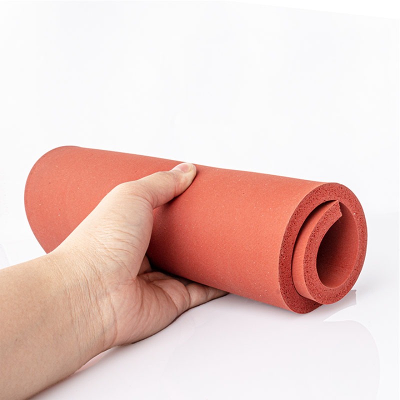 Miếng đệm silicon màu đỏ xốp mềm Tấm xốp ép thảm Máy ép tấm lót chịu nhiệt độ cao