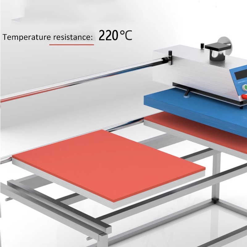 Miếng đệm silicon màu đỏ xốp mềm Tấm xốp ép thảm Máy ép tấm lót chịu nhiệt độ cao