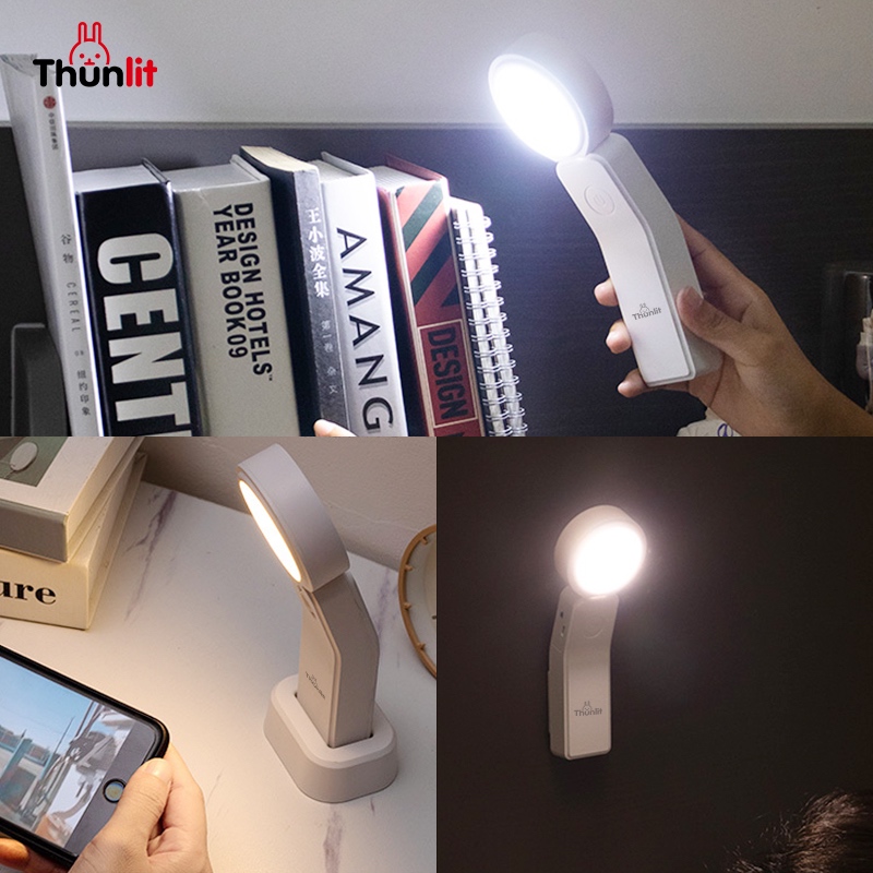 Ảnh Đèn đọc sách Thunlit Mini USB 2000mAh có thể sạc lại Đèn mờ di động cho sinh viên ký túc xá 3