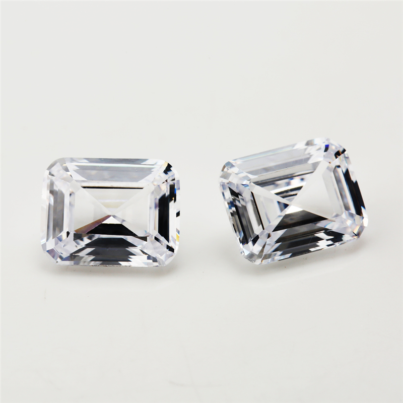 20 Đá cắt trắng hình tam giác cubic zirconia 4x6 ~ 9x11mm chất lượng 5A, phù hợp DIY trang sức