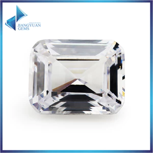 20 Đá cắt trắng hình tam giác cubic zirconia 4x6 ~ 9x11mm chất lượng 5A, phù hợp DIY trang sức