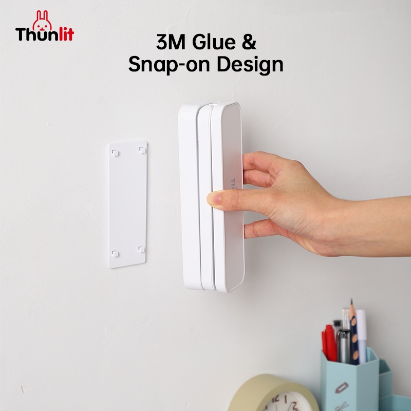 Ảnh Đèn đọc sách gấp Thunlit 2000mAh có thể sạc lại, đèn đọc sách cầm tay có thể gập lại, đèn đọc sách có thể điều chỉnh độ sáng với 3 nhiệt độ màu 4