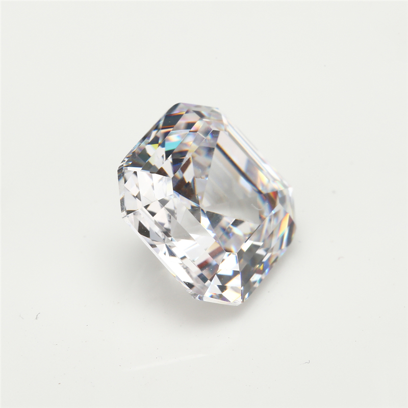 Đá Cubic Zirconia dạng vuông Asscher cắt kích thước từ 3x3 đến 10x10mm, chất lượng cao để làm đồ trang sức