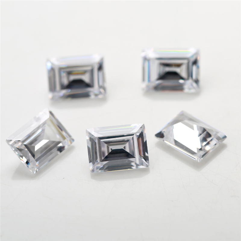 Đá hình chữ nhật baguette CZ kích thước từ 3x5mm đến 7x9mm - 20 viên để làm trang sức