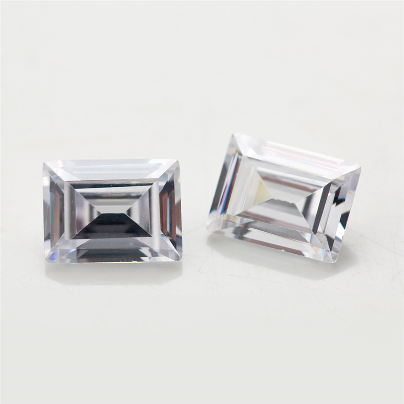 Đá hình chữ nhật baguette CZ kích thước từ 3x5mm đến 7x9mm - 20 viên để làm trang sức