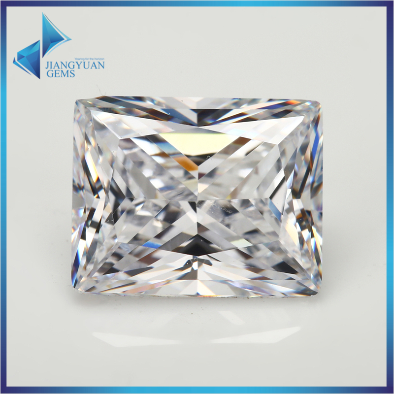 Bộ 80 Đá Quý Tổng Hợp Cubic Zirconia Trắng Hình Chữ Nhật 5A, Kích Thước Từ 1.5x2 Đến 10x12mm Cho DIY