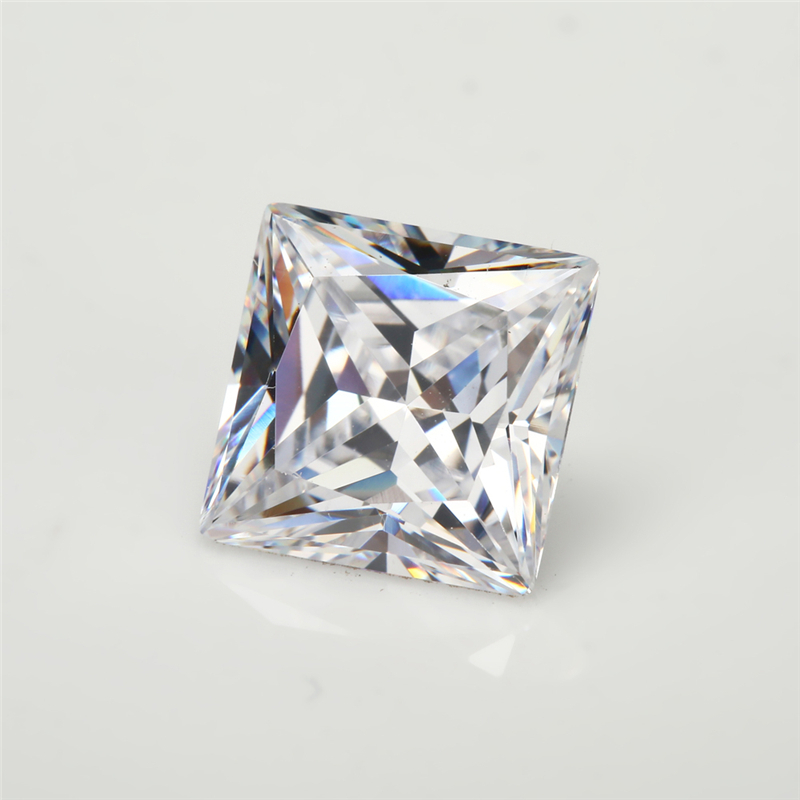 Bộ 50 20 Chiếc 10 Chiếc Vuông Công Chúa Cắt Trắng Cubic Zirconia Đá Quý Tổng Hợp Kích Thước 1.5x1.5 ~ 10x10mm 5A Rời CZ Đá Để Làm Đồ Trang Sức
