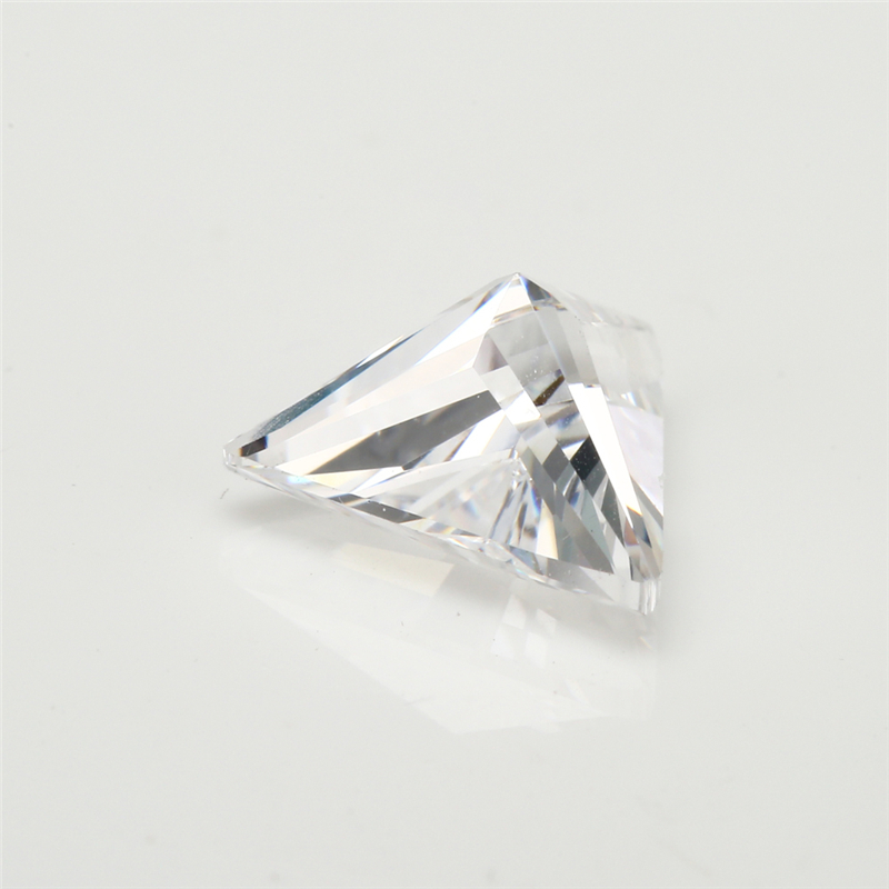 20 Chiếc 10 Chiếc Tam Giác Cắt Trắng Cubic Zirconia Đá Quý Tổng Hợp Kích Thước 3x3mm ~ 10x10mm 5A Rời CZ Đá Để Làm Đồ Trang Sức