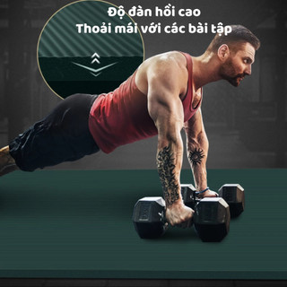 Thảm Yoga Tập Gym Định Tuyến 2 lớp 10 - 15mm cao cấp, gấp gọn, du lịch tiện lợi