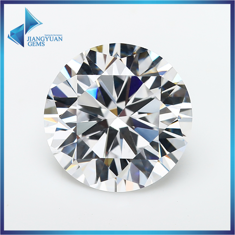 3mm ~ 15mm Cắt Tròn Trắng Cubic Zirconia Đá Quý Tổng Hợp 5A Rời CZ Đá Trang Sức DIY
