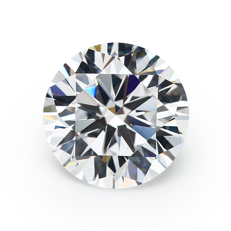 3mm ~ 15mm Cắt Tròn Trắng Cubic Zirconia Đá Quý Tổng Hợp 5A Rời CZ Đá Trang Sức DIY