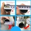 Trắng / Đen Tròn Nhựa Trống Cuối Nắp Ống Ống Chèn Cắm Bung Chèn Nút Chặn Cho Ghế Chân Ống Tapon