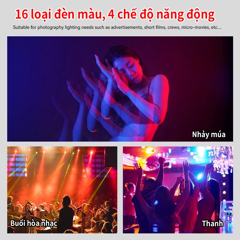 Đèn Sân Khấu Đèn Led RGB 24W Nhiều Màu Sắc Kèm Điều Khiển Từ Xa Chuyên Dụng Cho Trang Trí Sân Khấu 220v đèn trần Ánh sáng lấp đầy ảnh xung quanh