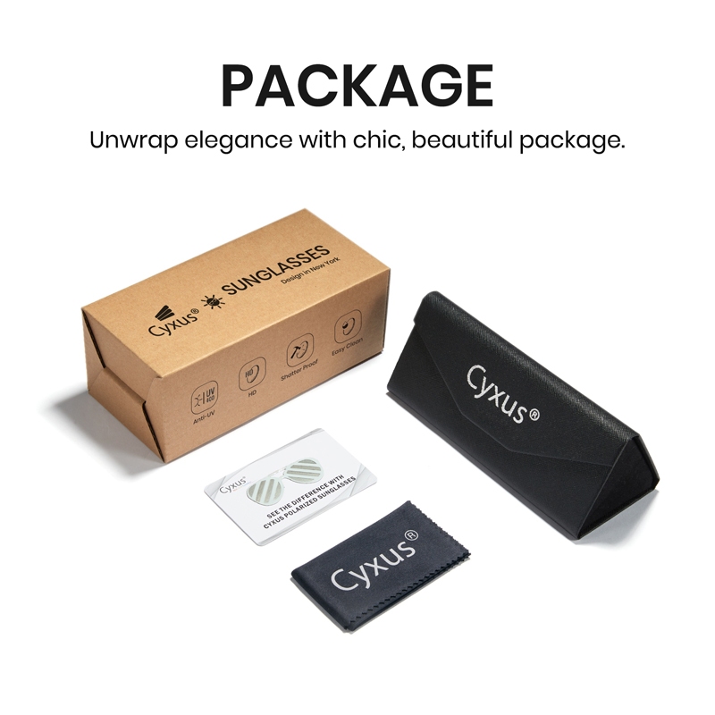 Cyxus Kính Lái Xe Ban Đêm Và Phân Cực Chống Chói UV400 Gọng TR90 Thể Thao Bảo Vệ Mắt Toàn Diện 1711V