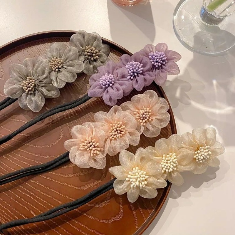 Nữ Tóc Bun Dụng Cụ Linh Hoạt Updo Hoa Dính Bun Dụng Cụ Làm Tóc Bun Xoắn Giá Đỡ Dụng Cụ Tóc
