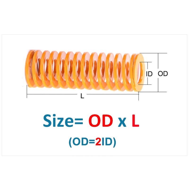 Khuôn Mẫu Vàng Lò Xo Dập Xoắn Ốc Nén Khuôn Lò Xo Đường Kính Ngoài 6 ~ 10mm