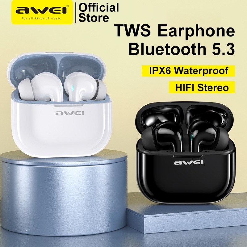 Ảnh Tai Nghe Bluetooth Chính Hãng Awei T1 Pro TWS Không Dây Chống Nước IPX6 có Mic HD Pin Trâu 2
