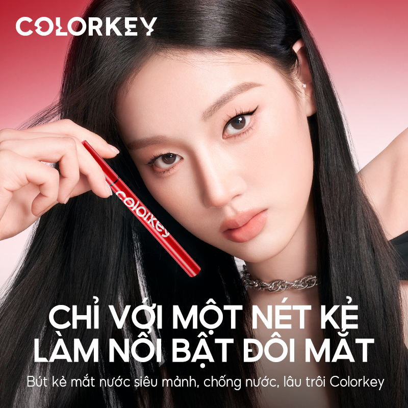 Ảnh Bút Kẻ Mắt Nước Colorkey Trang Điểm Chống Nước Lâu Trôi 0.55ml 3