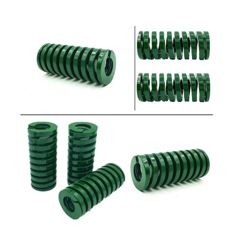 Chịu tải nặng Màu xanh lá cây Khuôn lò xo Dập xoắn ốc Lò xo nén Đường kính ngoài 27mm 30mm Chiều dài 25mm - 250mm