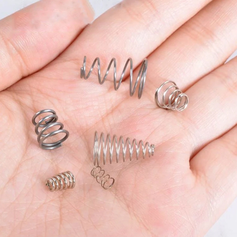 Tháp Lò Xo Hình nón Thép không gỉ 304 Dây côn Nén Đường kính lò xo 3-39mm Đường kính dây 1 / 1.2 / 1.4 / 1.5 / 1.8 / 2 mm Cao 12-76mm
