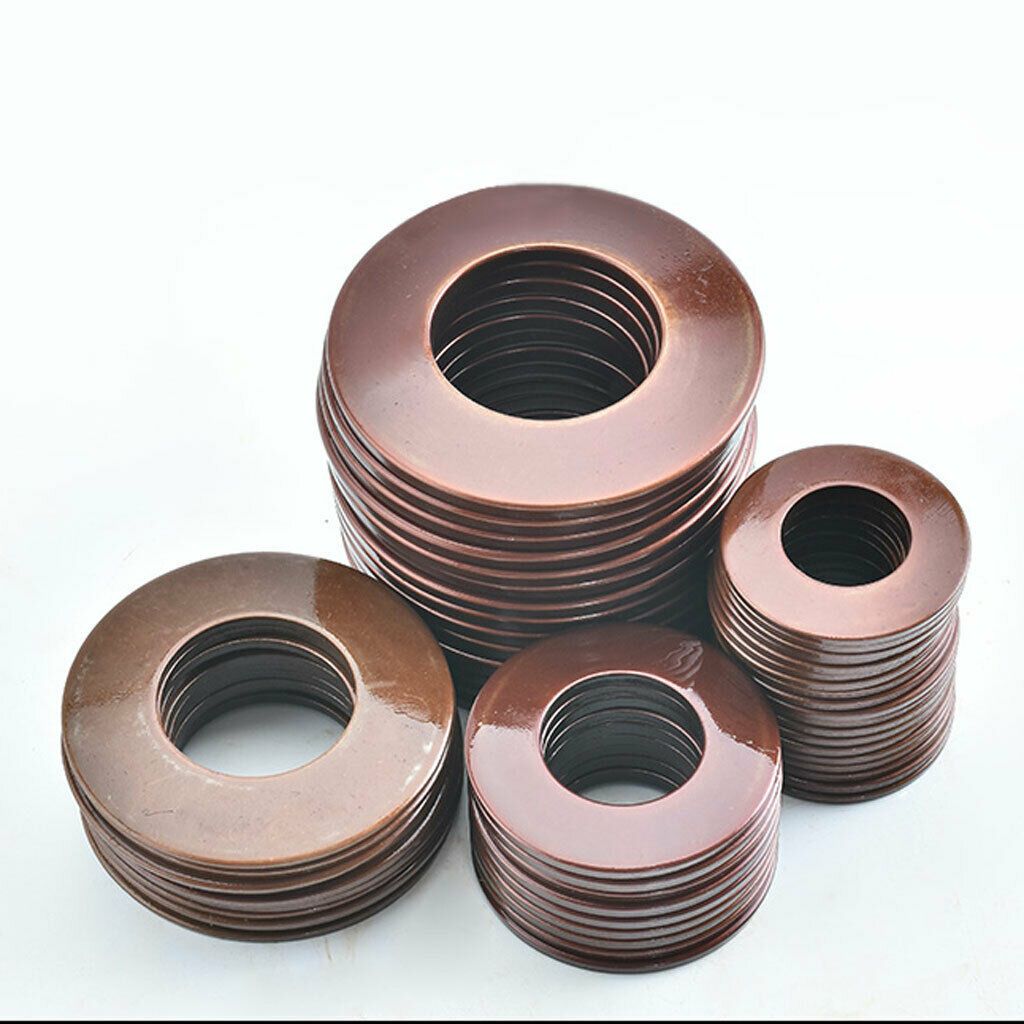 1 / 2 / 5 / 10 Cái 60Si2MnA Belleville Nén Lò Xo Máy Giặt Đĩa Lò Xo Đường Kính Ngoài 8-40mm Đường Kính Trong 4.2-20.4mm Độ Dày 0.35-4mm