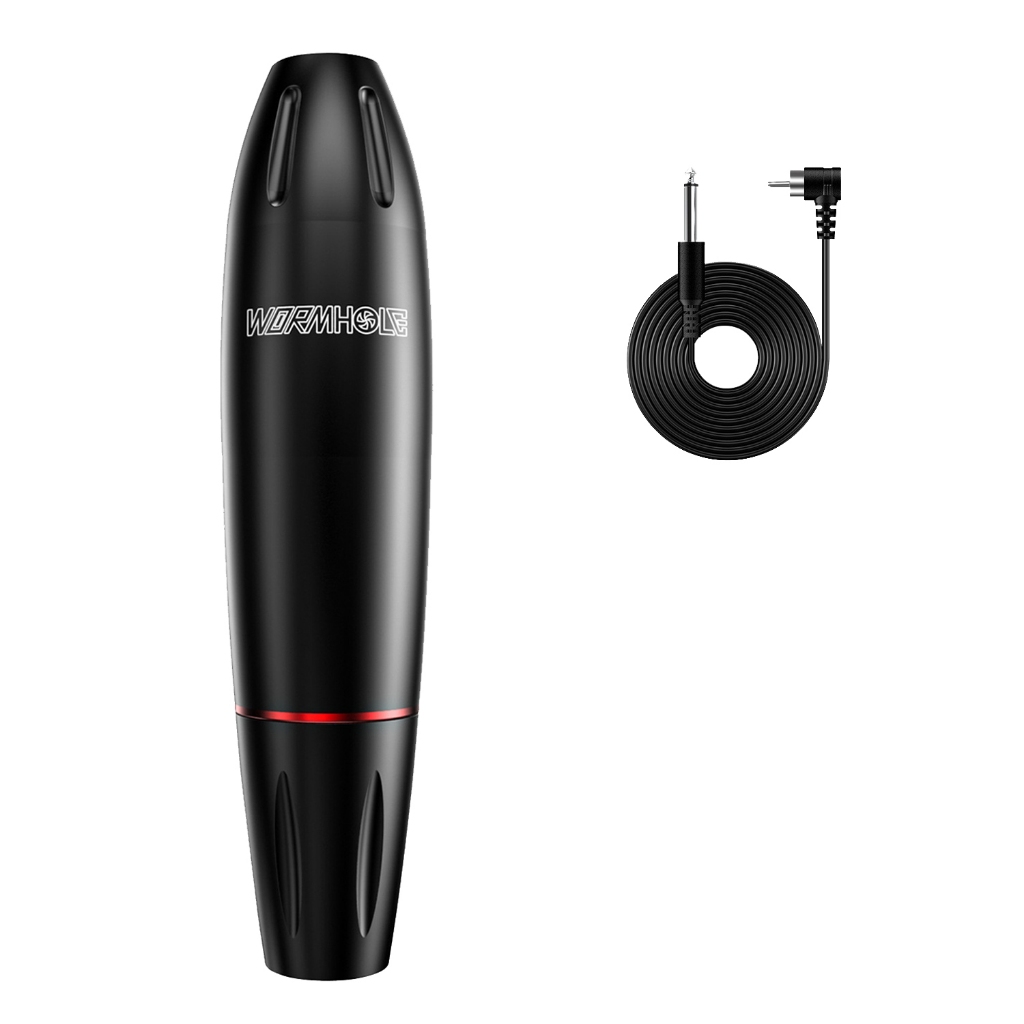 Máy xăm bút hình lỗ sâu có dây RCA Xoay 3,5MM