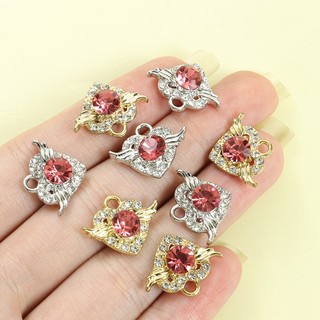 10 Chiếc Tinh Tế Lấp Lánh Đôi Cánh Thiên Thần Trái Tim Đỏ Quyến Rũ Với Pha Lê Kim Cương Giả, Vòng Cổ Thời Trang Vòng Tay Bông Tai Gothic Trang Trí Quần Áo DIY Lãng Mạn Trái Tim Tình Yêu Mặt Dây Chuyền