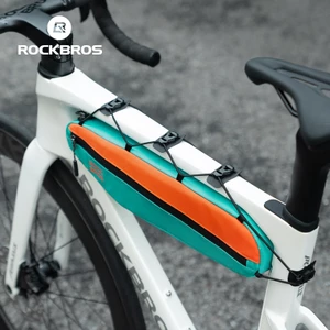 Rockbros Xe Đạp Top Túi Ống Dung Tích 1.4L Dây Kéo Song Phương Túi Tam Giác Dây Rút Có Thể Điều Chỉnh Túi Đi Xe Đạp Cho Xe Đạp Đường Bộ MTB