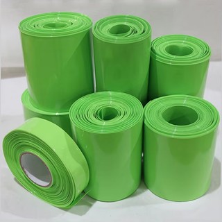 1meter Trái Cây Xanh PVC Ống Co Nhiệt 18650 Pin Lipo Bọc Phim Cách Nhiệt Vỏ Cáp Bảo Vệ Chiều Rộng 15mm ~ 300mm