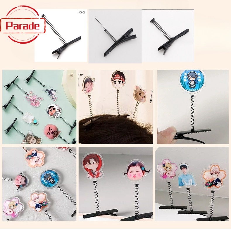 Diễu Hành 10 Chiếc 4cm Đen Kim Loại Có Đầu Mùa Xuân Cá Sấu Kẹp Cho Handmade DIY Cơ Bản Đa Năng Kẹp Tóc Sáng Tạo Mũ VN