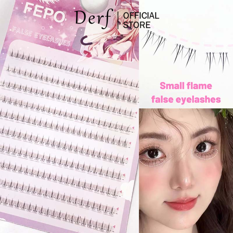 10 hàng Lông mi giả dưới Cụm đơn EyeLash Lông mi dưới tự nhiên 3mm-6mm