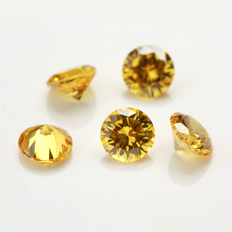 20 chiếc Đá quý tổng hợp Cubic Zirconia cắt tròn 5A 4 ~ 8mm Đen, Hồng, Garnet, Cam, Vàng vàng, Oải hương, Champagne, Thạch anh tím, Tím, Xanh ô liu Loose CZ Đá trang sức DIY