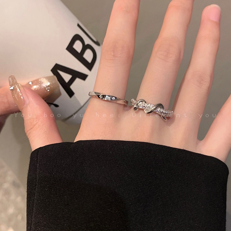 Nhẫn hình con rắn zircon, trang sức thời trang cho nữ