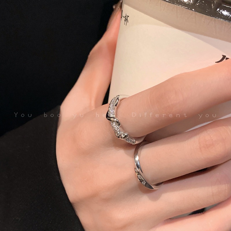 Nhẫn hình con rắn zircon, trang sức thời trang cho nữ