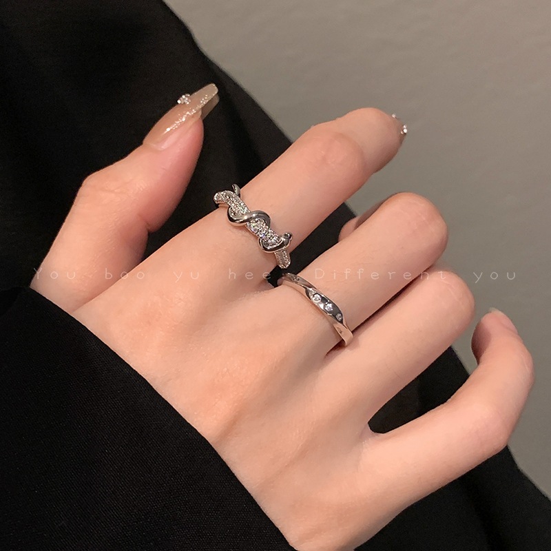 Nhẫn hình con rắn zircon, trang sức thời trang cho nữ