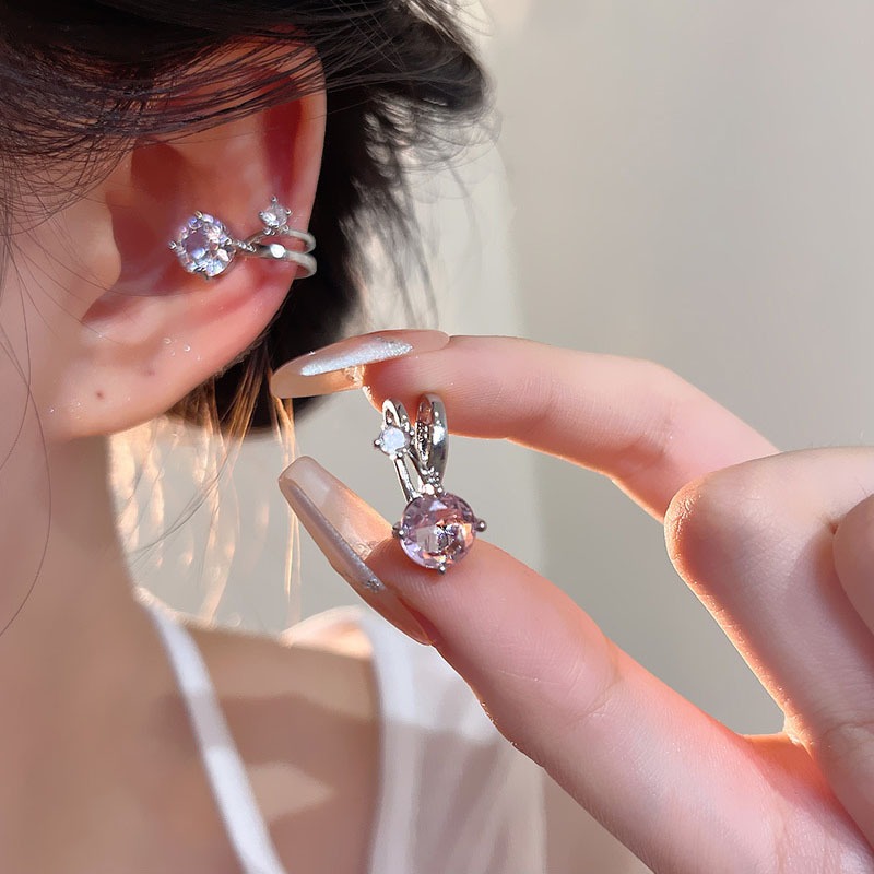 Bông Tai Zircon Lấp Lánh, Phong Cách Sang Trọng Cho Nữ