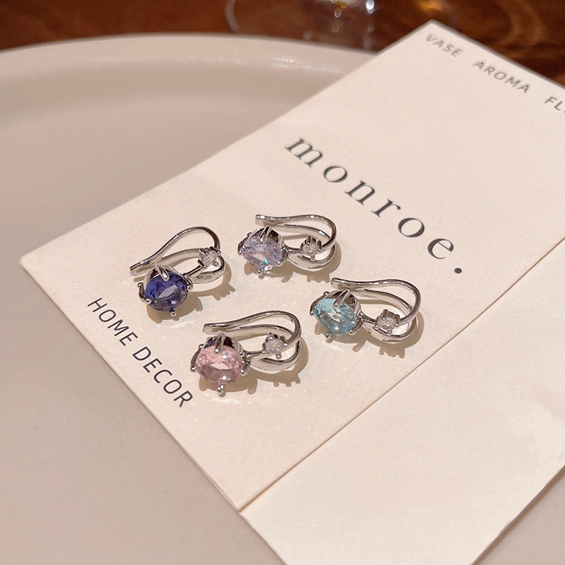 Bông Tai Zircon Lấp Lánh, Phong Cách Sang Trọng Cho Nữ
