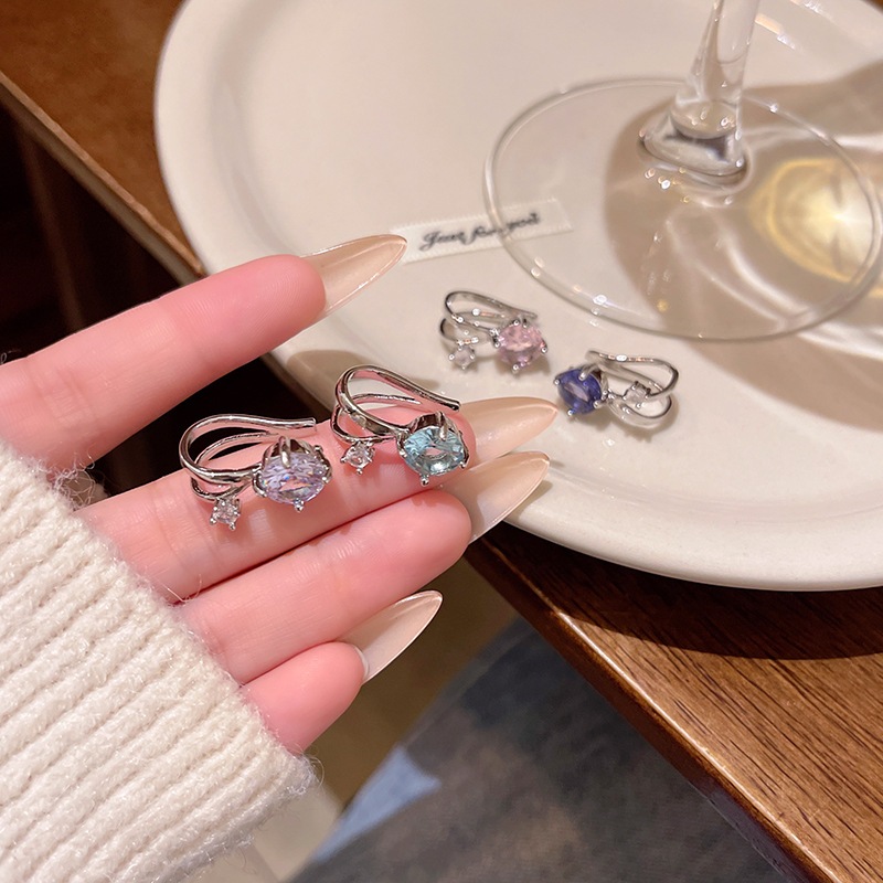 Bông Tai Zircon Lấp Lánh, Phong Cách Sang Trọng Cho Nữ