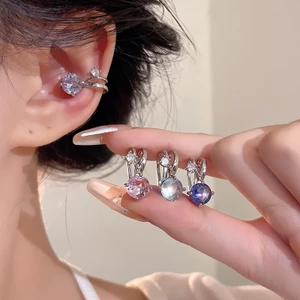 Bông Tai Zircon Lấp Lánh, Phong Cách Sang Trọng Cho Nữ
