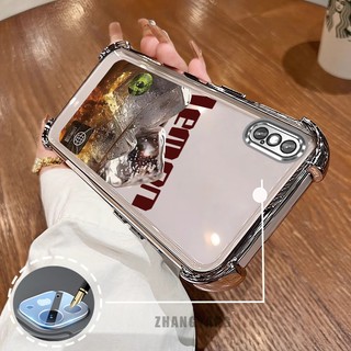 Ốp Lưng Cho iPhone X Xs Xr Xs Max Bốn Góc Mạ Điện Chống Rơi Vỏ Điện Thoại Thẩm Mỹ Cà Phê Đá Họa Tiết Hoạt Hình Mỹ TPU Mềm Trường Hợp