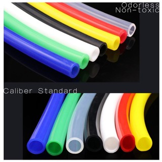Ống silicon Ống cao su linh hoạt Cấp thực phẩm Ống nước uống mềm Đầu nối nước đầy màu sắc ID2-8mm