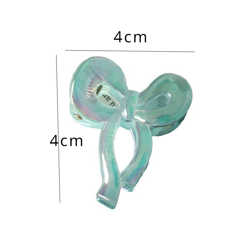 Yunyuan 2 Cái / bộ Kẹp Tóc Nơ Nhỏ Mạ Điện Màu AB Đầu Công Chúa Dễ Thương Phụ Kiện Tóc