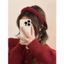 Encore Red Headband Thu Đông 2024 Phong Cách Mới Mũ Cao Cấp