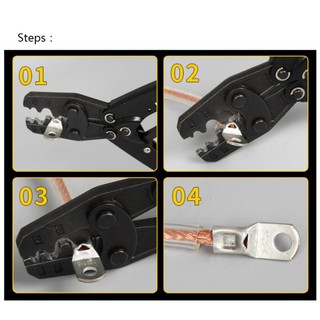 Sc Loại Đồng Lug Vòng Đầu Nối Dây Dây Mũi Thiết Bị Đầu Cuối Cáp Trần Uốn Điện Đồng Trần Khối Pin Lugs Terminal SC6-6 SC6-8 SC10-6 ~ SC95-12