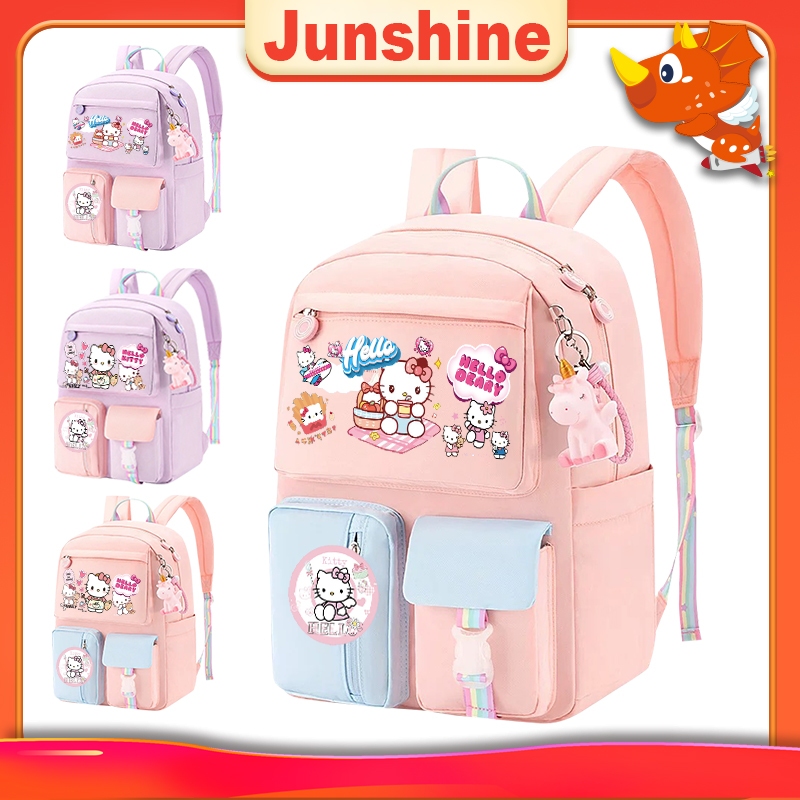 Túi Hello Kitty 43cm Cho Túi Đi Học Cho Bé Gái Ba Lô Nylon Nhiều Lớp ...