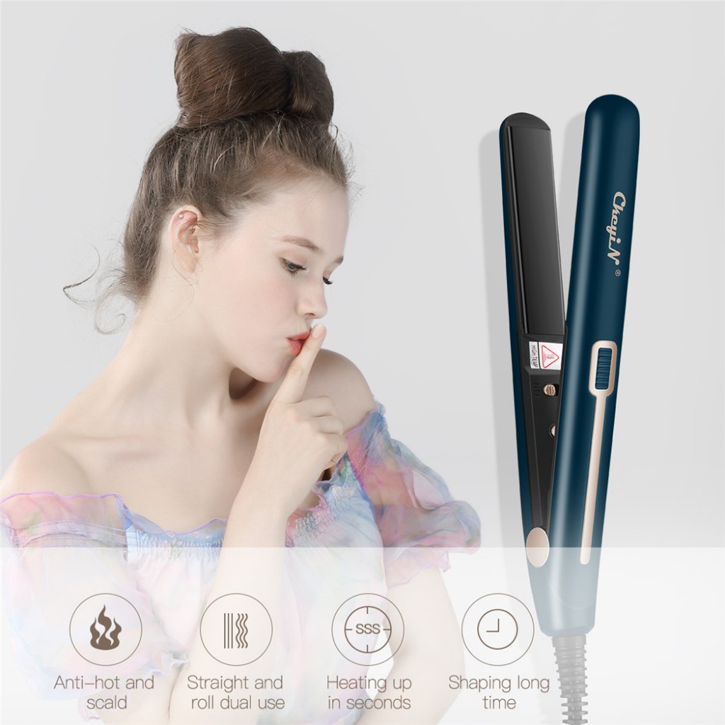 Ảnh Máy duỗi và uốn tóc ckeyin 3in1 bàn là phẳng 20mm với các ion âm để duỗi tóc uốn tóc usb có thể sạc lại 2