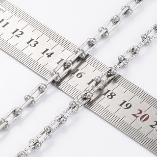 MỚI! Dây chuyền hình móng ngựa bằng thép không gỉ có ren chữ U Dây chuyền DIY Phụ kiện trang sức